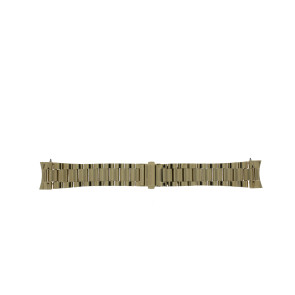 Watch strap Michael Kors MKT5001 Steel Gold toned 22mm