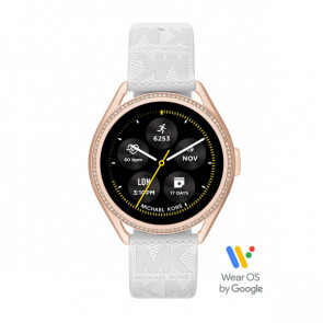 Watch strap Michael Kors MKT5141 Leather White 20mm