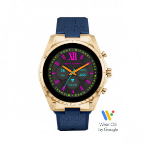 Watch strap Smartwatch Michael Kors MKT5152 Rubber Blue 22mm