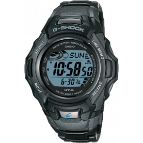 Watch strap Casio MTG-910DJ-2 Steel Black 15mm