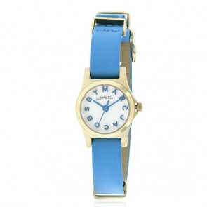 Watch strap Marc by Marc Jacobs MBM1314 Leather Blue 10mm