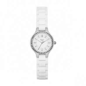 Watch strap DKNY NY2249 Ceramics White