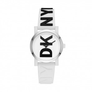 Watch strap DKNY NY2725 Plastic White 16mm
