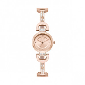 Watch strap DKNY NY2752 Steel Rosé 5mm