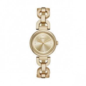 Watch strap DKNY NY2768 Steel Gold Toned 16mm