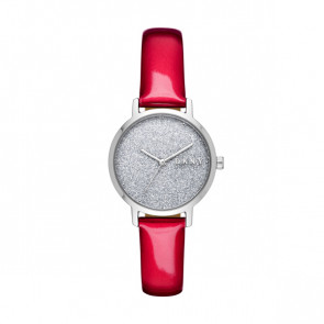 Watch strap DKNY NY2776 Leather Red 14mm