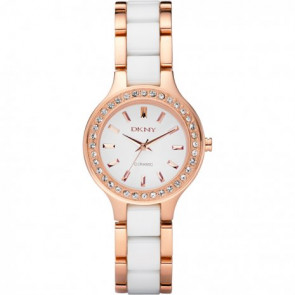 Watch strap DKNY NY8141 Ceramics Bi-color 8mm