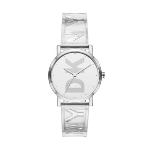 Watch strap DKNY Ny9206 Plastic Grey 18mm