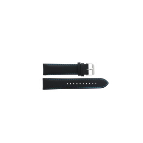 Watch strap Pulsar N021-X001 / PZ4005X1 / PP270X Leather Black 22mm