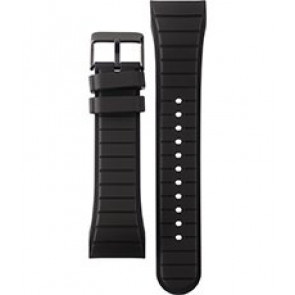 Watch strap Pulsar PQ2017X1 Rubber Black 24mm