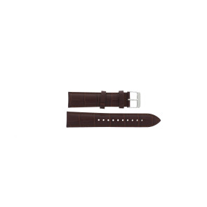 Watch strap Pulsar VJ42-X182 / PS9455X1 / PQG036X Croco leather Brown 20mm