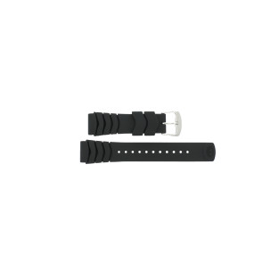 Watch strap Pulsar V145-X010 / PUA115X1 / PZ040X Rubber Black 22mm