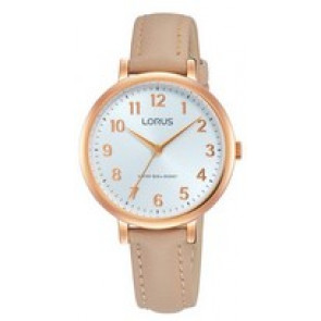 Watch strap Lorus PC21-X133 / RG234MX8 / RHU093X Leather Beige 12mm