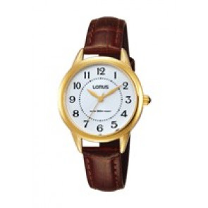 Watch strap Lorus PC21-X094 / RG252JX9 / RHU042X Leather Brown 12mm