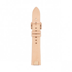 Watch strap Fossil S181285 Leather Pink 18mm