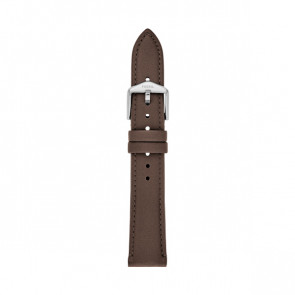 Watch strap Fossil S181341 Leather Brown 18mm