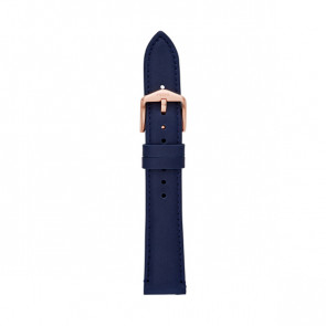 Watch strap Fossil S181363 Leather Blue 18mm