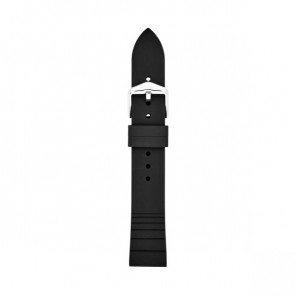 Watch strap Fossil S181365 Silicone Black 18mm
