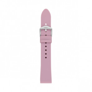 Watch strap Fossil S181415 Silicone Pink 18mm