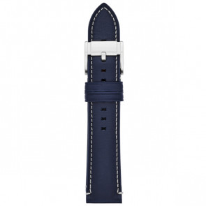 Watch strap Fossil S221255 Leather Blue 22mm