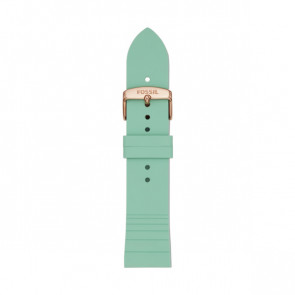 Watch strap Fossil S221351 Silicone Green 22mm