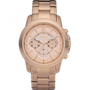 Watch strap Fossil S4635 Stainless steel Rosé 22mm