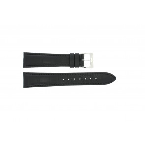 Watch strap Raymond Weil SI1501-BSB-C-2 Crocodile skin Black 15mm