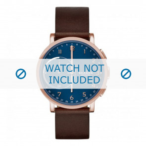 Watch strap Skagen SKT1103 Leather Brown 20mm