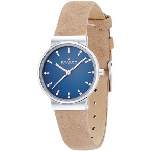 Watch strap Skagen SKW2191 Leather Beige 14mm