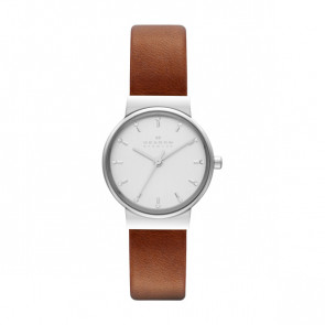 Watch strap Skagen SKW2192 Leather Brown 14mm