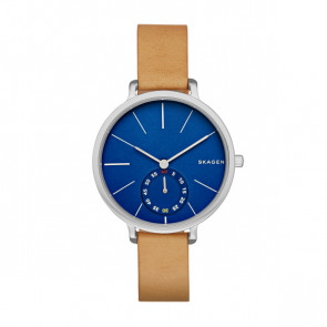 Watch strap Skagen SKW2355 Leather Cognac 12mm