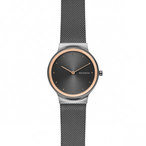 Watch strap Skagen SKW2707 Steel Anthracite grey 16mm