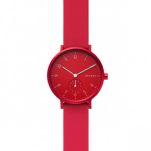 Watch strap Skagen SKW2765 Silicone Red 16mm