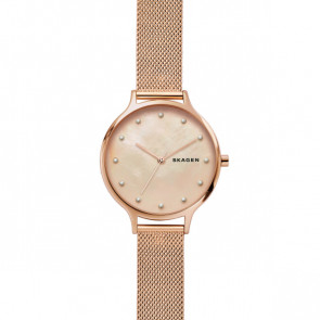 Watch strap Skagen SKW2773 Stainless steel Rosé 14mm