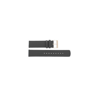 Watch strap Skagen SKW2794 Leather Anthracite grey 18mm