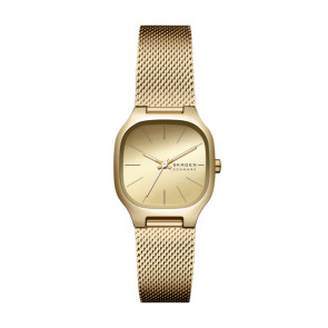 Watch strap Skagen SKW3164 Milanese Gold toned 10mm
