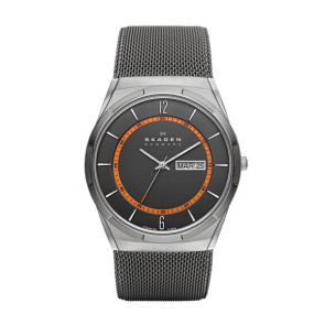 Watch strap Skagen SKW6007 / 11XXXX Milanese Anthracite grey 27mm