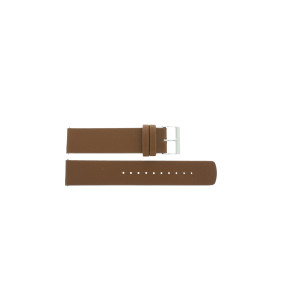 Watch strap Skagen SKW6355 Smooth leather Cognac 20mm