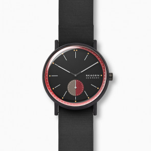 Watch strap Skagen SKW6540 Silicone Black 22mm