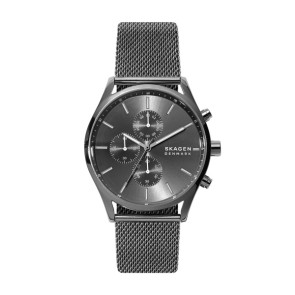Watch strap Skagen SKW6608 Milanese Anthracite grey 22mm