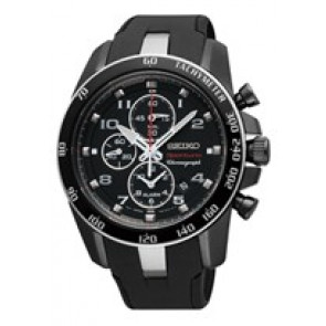 Watch strap Seiko SNAE89P1 / 7T62-0LC0 Rubber Black 21mm