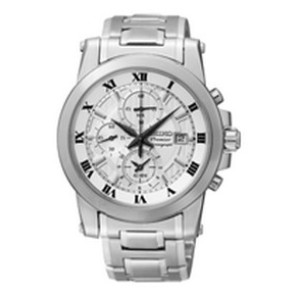 Watch strap Seiko 7T62-0LE0 Steel 21mm