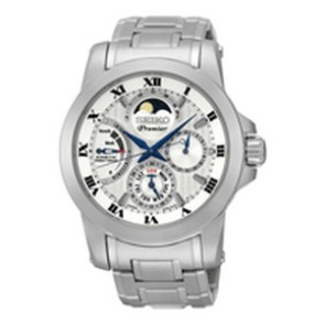 Watch strap Seiko 5D88-0AG0 / SRX011P1 Steel 21mm