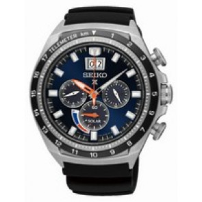 Watch strap Seiko V194-0AA0.SSC605P Rubber Black 22mm