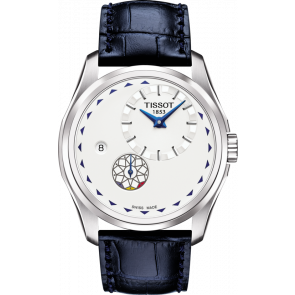 Watch strap Tissot T0354281603101A / T600042895 Leather Blue 22mm