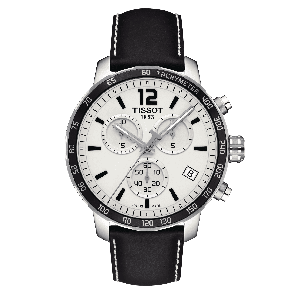 Watch strap Tissot T095.417.16.037.00 / T600035409 Leather Black 19mm