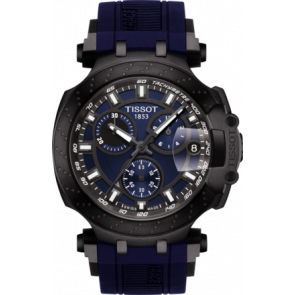 Watch strap Tissot T1154173704100 / T603041961 Rubber Blue 21mm