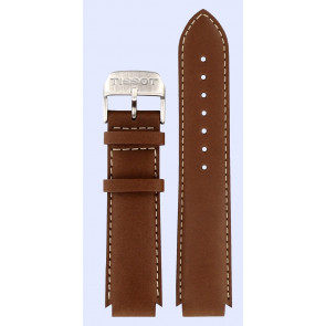 Watch strap Tissot T12141681A Leather Brown
