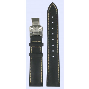 Watch strap Tissot T600017225 Leather Black 17mm