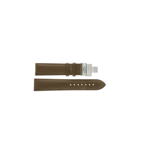 Watch strap Tissot QUADRATO GENT / T600021061 / T0055101626700A Leather Brown 20mm